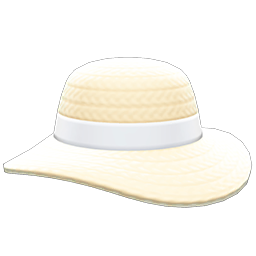 Wide-Brim Straw Hat