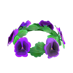 Purple Pansy Crown DIY
