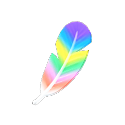 Rainbow Feather DIY