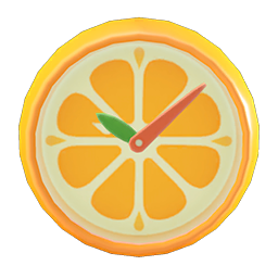 Orange Wall-Mounted Clock DIY
