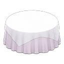 Large Covered Round Table