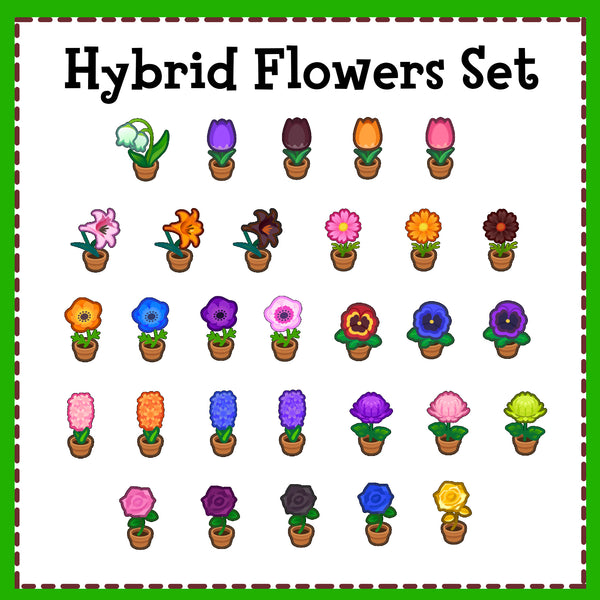 Hybrid Flowers Set