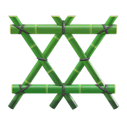 Green Bamboo Fence DIY