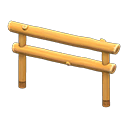 Log Fence Animal Crossing New Horizons | ACNH Items - ACNHMALL