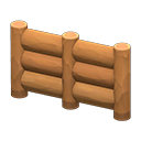 Log-Wall Fence Animal Crossing New Horizons | ACNH Items - ACNHMALL