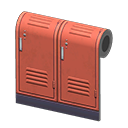 Red Locker-Room Wall