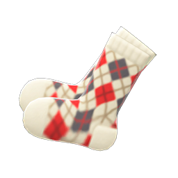 Argyle Crew Socks
