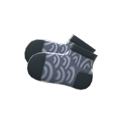 Wave-Print Socks