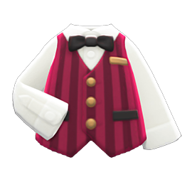 Shirt With Striped Vest