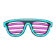 Light blue & pink
