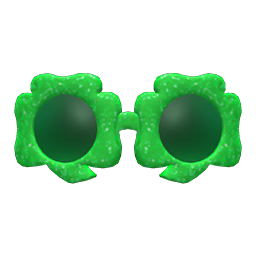 Shamrock Sunglasses Animal Crossing New Horizons | ACNH Items - ACNHMALL