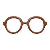 Round-Frame Glasses Animal Crossing New Horizons | ACNH Items - ACNHMALL