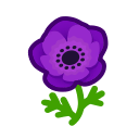 Purple Windflowers Animal Crossing New Horizons | ACNH Critter - ACNHMALL