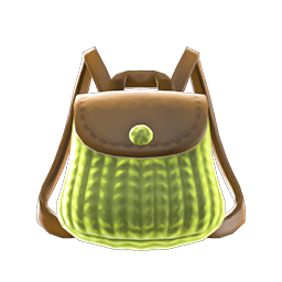 Knitted-Grass Backpack DIY