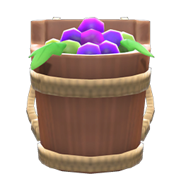 Grape-Harvest Basket Animal Crossing New Horizons | ACNH Items - ACNHMALL