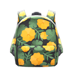 Botanical-Print Backpack