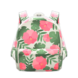Botanical-Print Backpack
