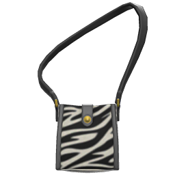 Zebra-Print Shoulder Bag
