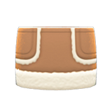 Faux-Shearling Skirt