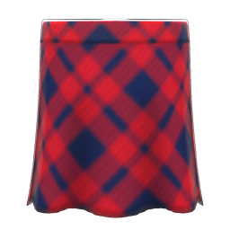 Long Plaid Skirt