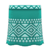Embroidered-Pattern Skirt