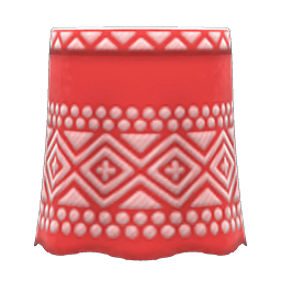 Embroidered-Pattern Skirt