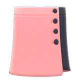 Buttoned Wraparound Skirt