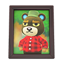 Grizzly's Photo Animal Crossing New Horizons | ACNH Items - ACNHMALL