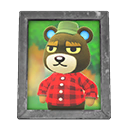 Grizzly's Photo Animal Crossing New Horizons | ACNH Items - ACNHMALL