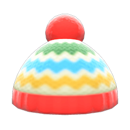 Colorful Striped Knit Cap