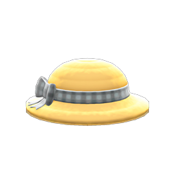 Ribboned Straw Hat