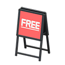 Standing Shop Sign Animal Crossing New Horizons | ACNH Critter - ACNHMALL