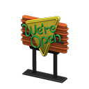 Diner Neon Sign Animal Crossing New Horizons | ACNH Critter - ACNHMALL