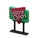 Diner Neon Sign Animal Crossing New Horizons | ACNH Critter - ACNHMALL