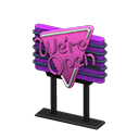 Diner Neon Sign Animal Crossing New Horizons | ACNH Critter - ACNHMALL