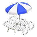 Beach Chairs With Parasol Animal Crossing New Horizons | ACNH Critter - ACNHMALL