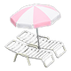 White x Pink & white
