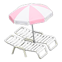 Beach Chairs With Parasol Animal Crossing New Horizons | ACNH Critter - ACNHMALL