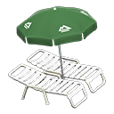 Beach Chairs With Parasol Animal Crossing New Horizons | ACNH Critter - ACNHMALL