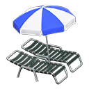 Beach Chairs With Parasol Animal Crossing New Horizons | ACNH Critter - ACNHMALL