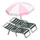 Black x Pink & white