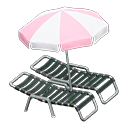 Beach Chairs With Parasol Animal Crossing New Horizons | ACNH Critter - ACNHMALL