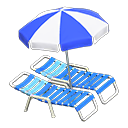 Beach Chairs With Parasol Animal Crossing New Horizons | ACNH Critter - ACNHMALL