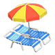 Blue x Red & yellow