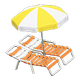 Orange x Yellow & white