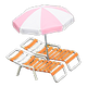 Orange x Pink & white Orange x Pink & white