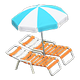 Orange x Aqua & white Orange x Aqua & white
