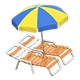 Orange x Blue & yellow Orange x Blue & yellow