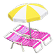 Pink x Yellow & white Pink x Yellow & white