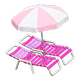 Pink x Pink & white